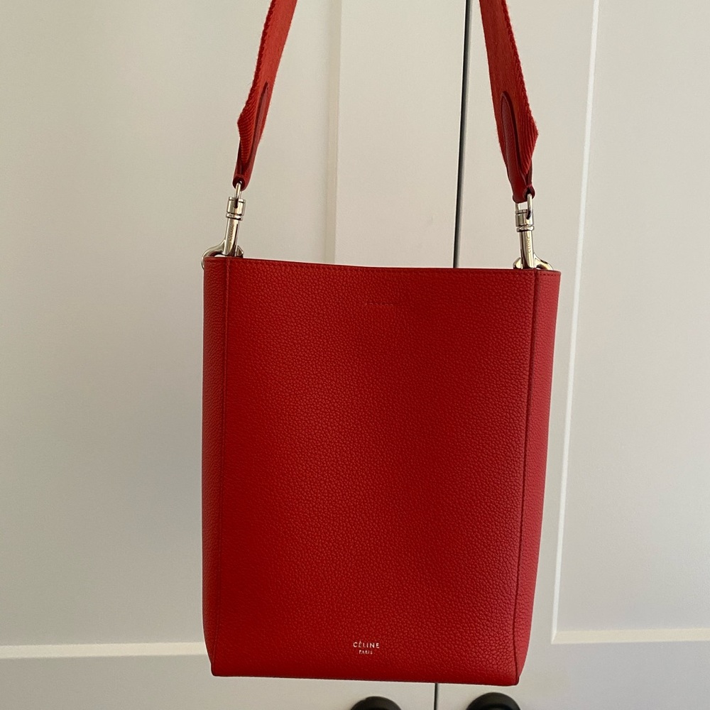 Celine Mini Red Sangle Bag